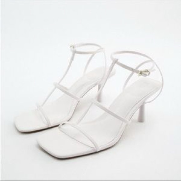 Zara heels white strap size 36 - Picture 1 of 4